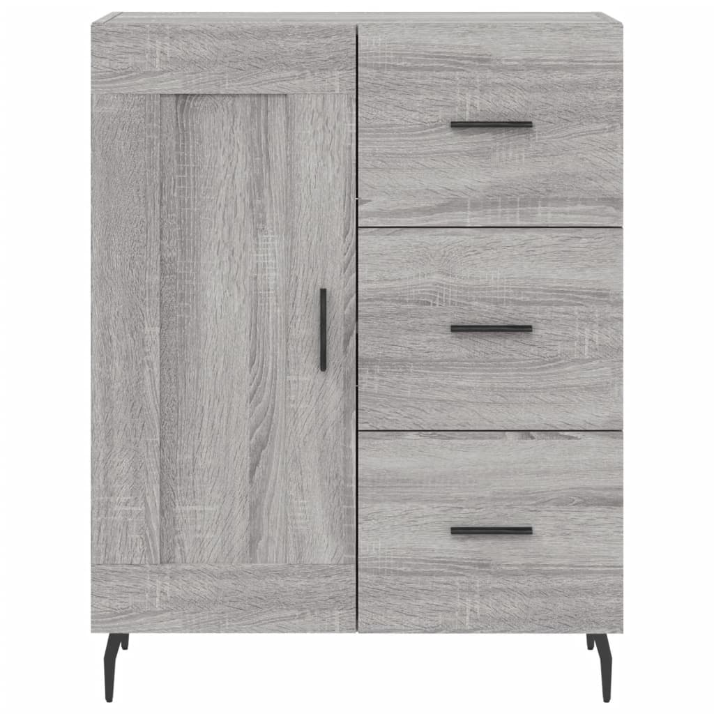 Buffet haut Sonoma gris 69,5x34x180 cm Bois d'ingénierie - XIOS
