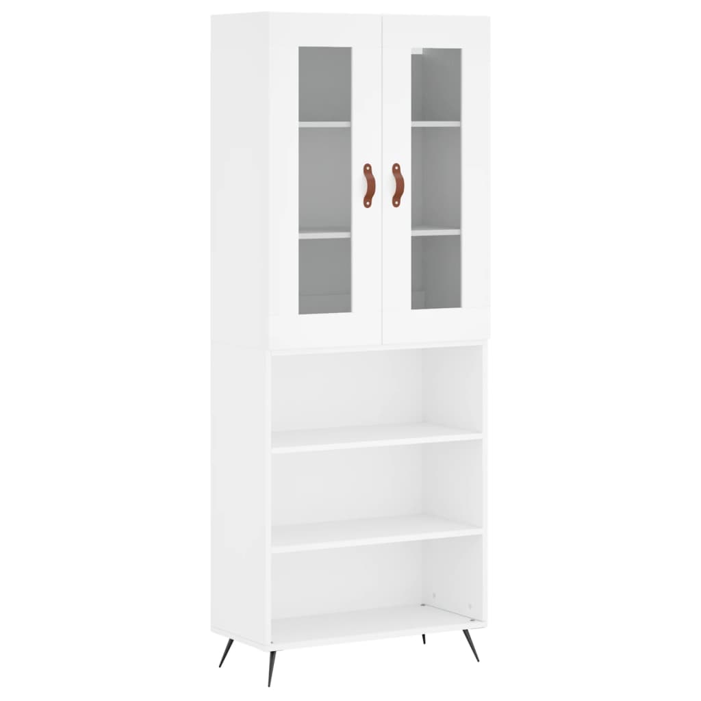 Buffet haut Blanc 69,5x34x180 cm Bois d'ingénierie - XIOS