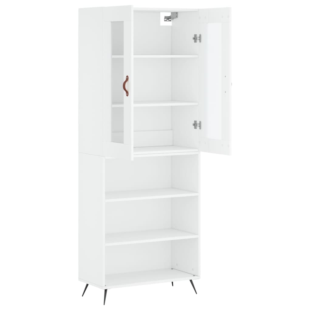 Buffet haut Blanc 69,5x34x180 cm Bois d'ingénierie - XIOS