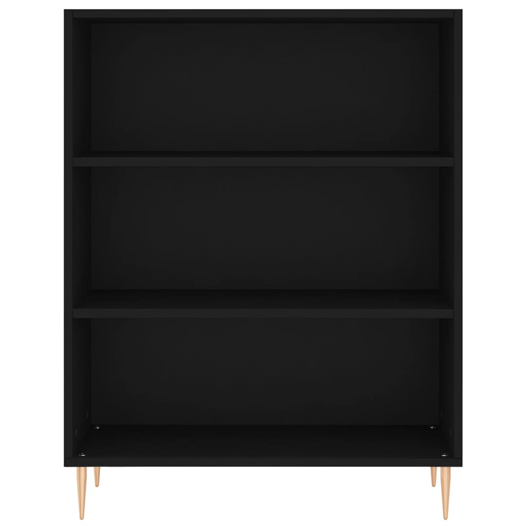 Buffet haut Noir 69,5x34x180 cm Bois d'ingénierie - XIOS