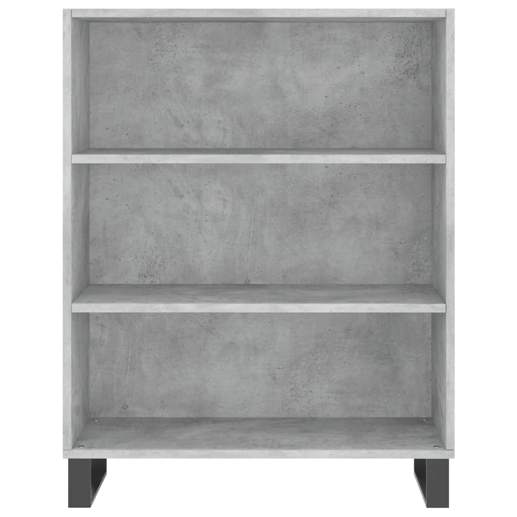 Buffet haut Gris béton 69,5x34x180 cm Bois d'ingénierie - XIOS