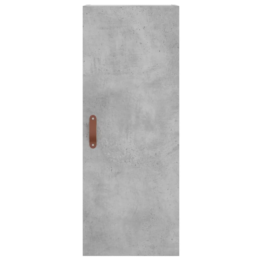 Buffet haut Gris béton 34,5x34x180 cm Bois d'ingénierie - XIOS