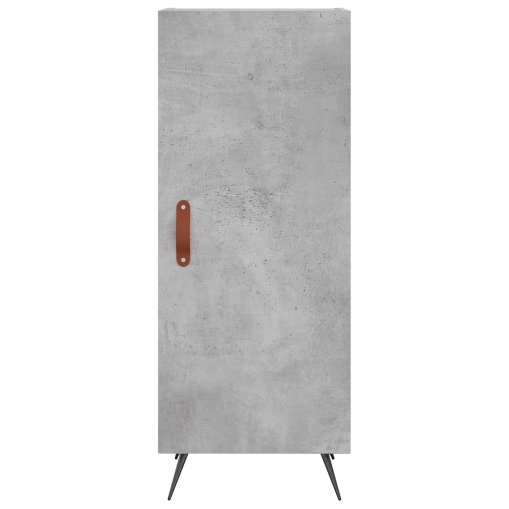Buffet haut Gris béton 34,5x34x180 cm Bois d'ingénierie - XIOS