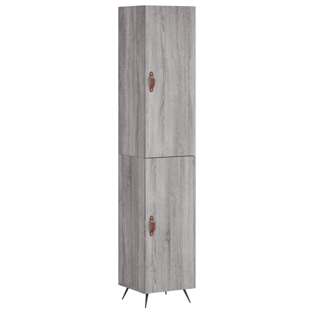 Buffet haut Sonoma gris 34,5x34x180 cm Bois d'ingénierie - XIOS