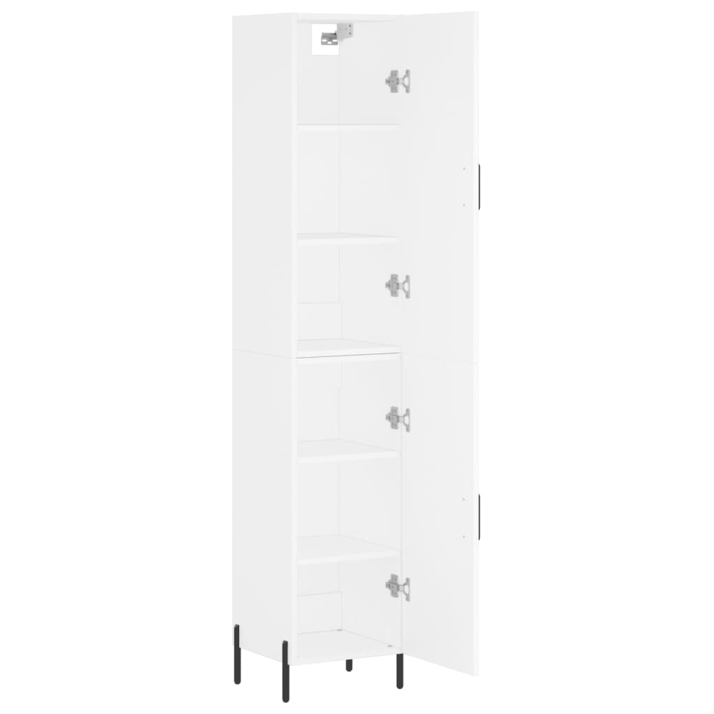 Buffet haut Blanc 34,5x34x180 cm Bois d'ingénierie - XIOS