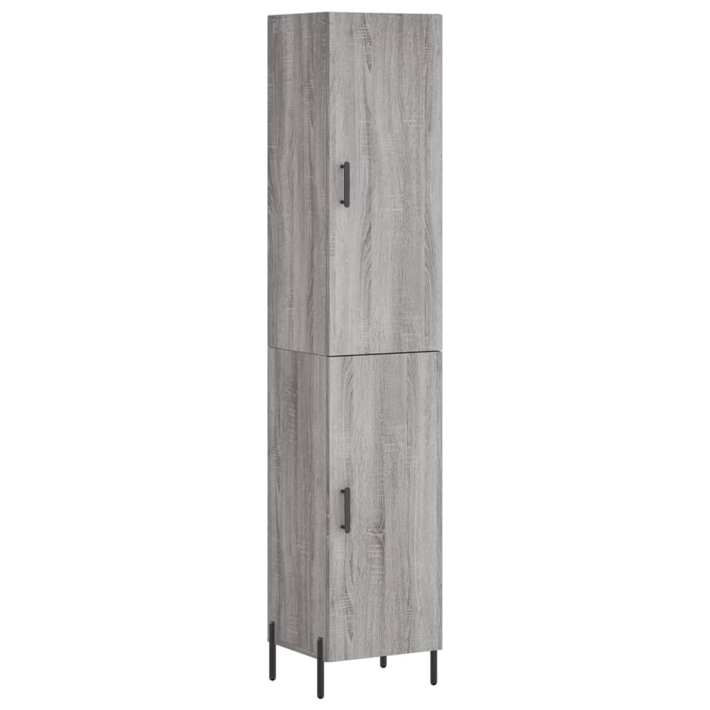 Buffet haut Sonoma gris 34,5x34x180 cm Bois d'ingénierie - XIOS