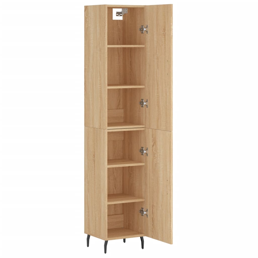 Buffet haut Chêne sonoma 34,5x34x180 cm Bois d'ingénierie - XIOS