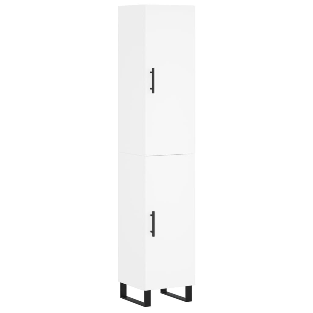 Buffet haut Blanc 34,5x34x180 cm Bois d'ingénierie - XIOS