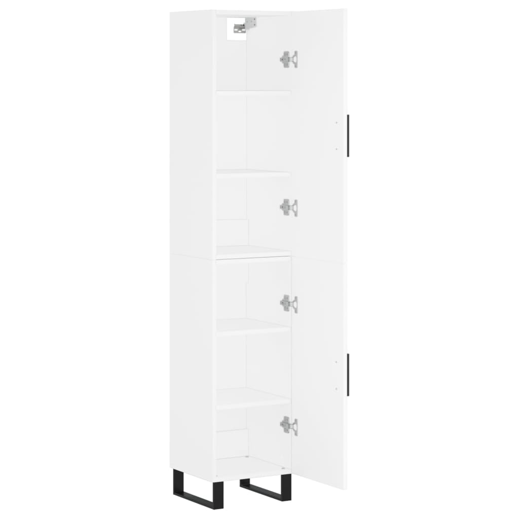 Buffet haut Blanc 34,5x34x180 cm Bois d'ingénierie - XIOS