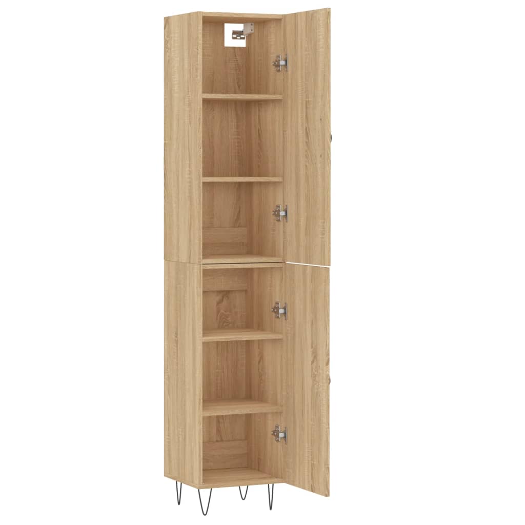 Buffet haut Chêne sonoma 34,5x34x180 cm Bois d'ingénierie - XIOS