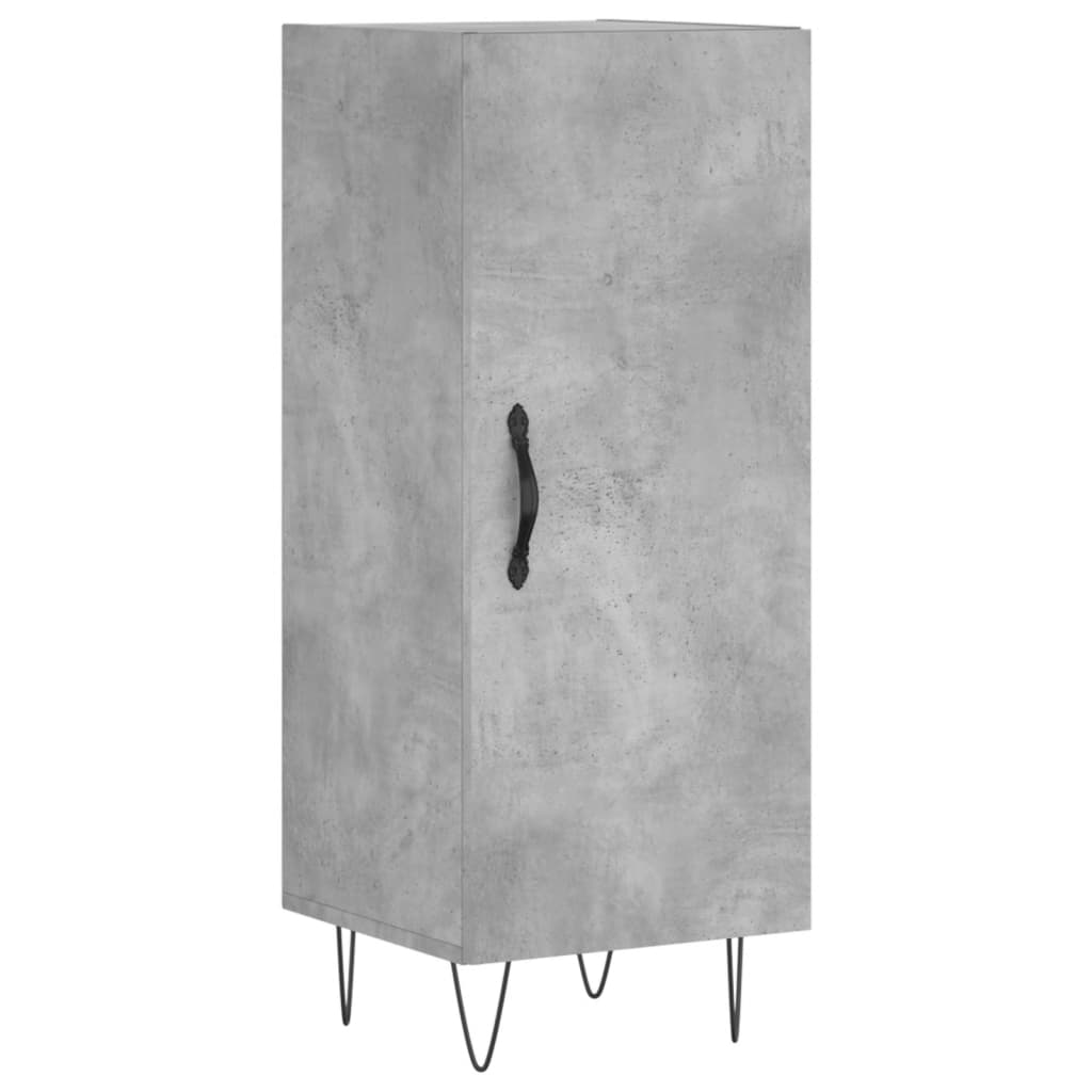 Buffet haut Gris béton 34,5x34x180 cm Bois d'ingénierie - XIOS