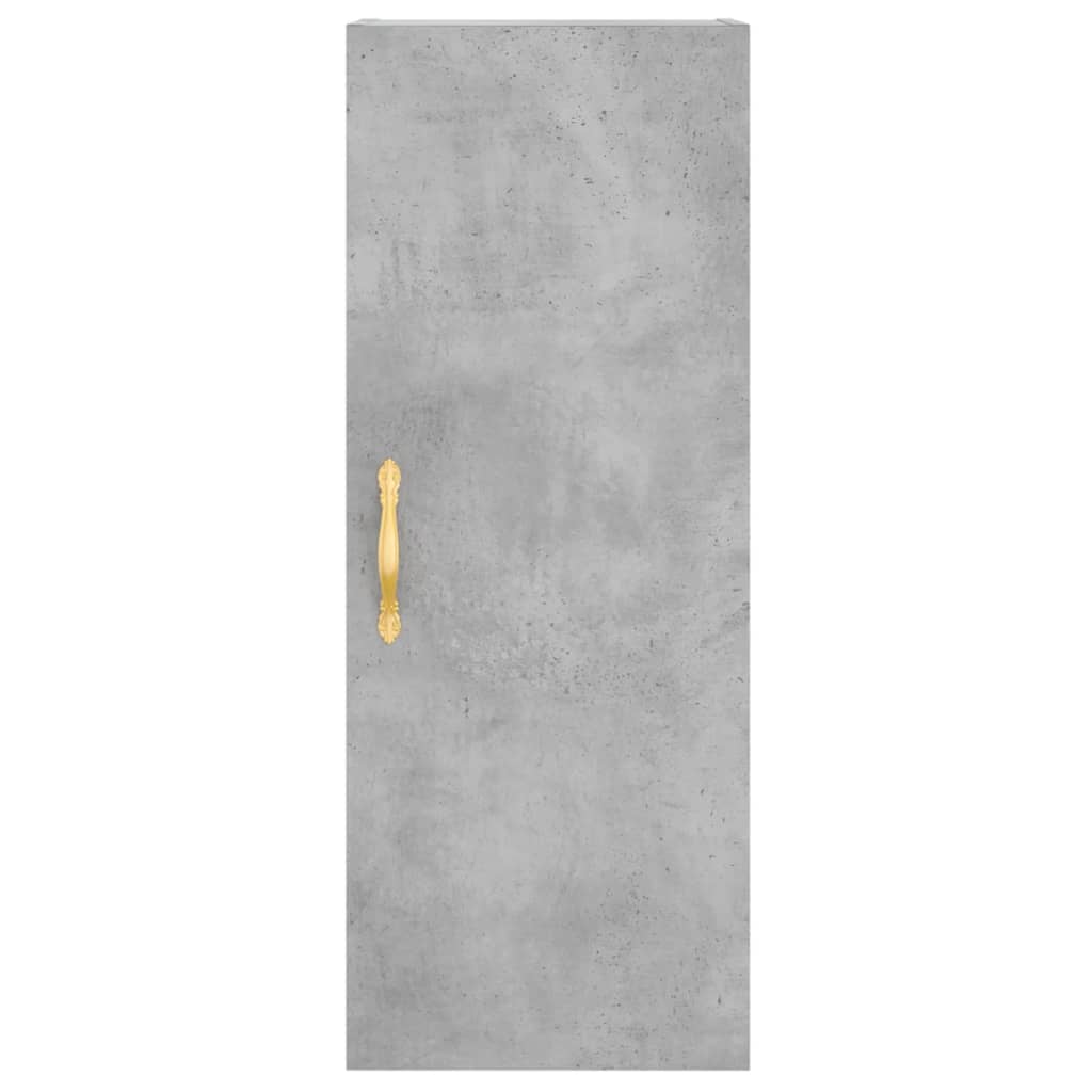 Buffet haut Gris béton 34,5x34x180 cm Bois d'ingénierie - XIOS