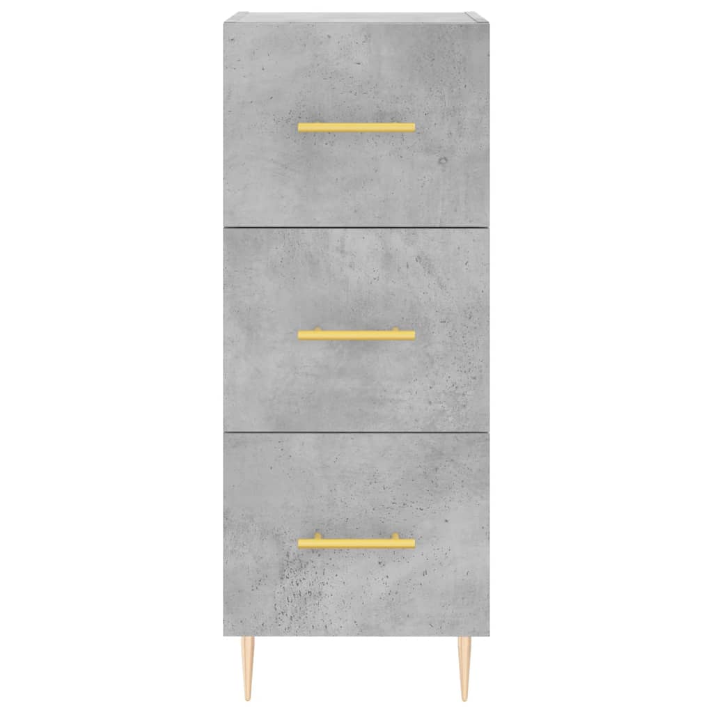 Buffet haut Gris béton 34,5x34x180 cm Bois d'ingénierie - XIOS