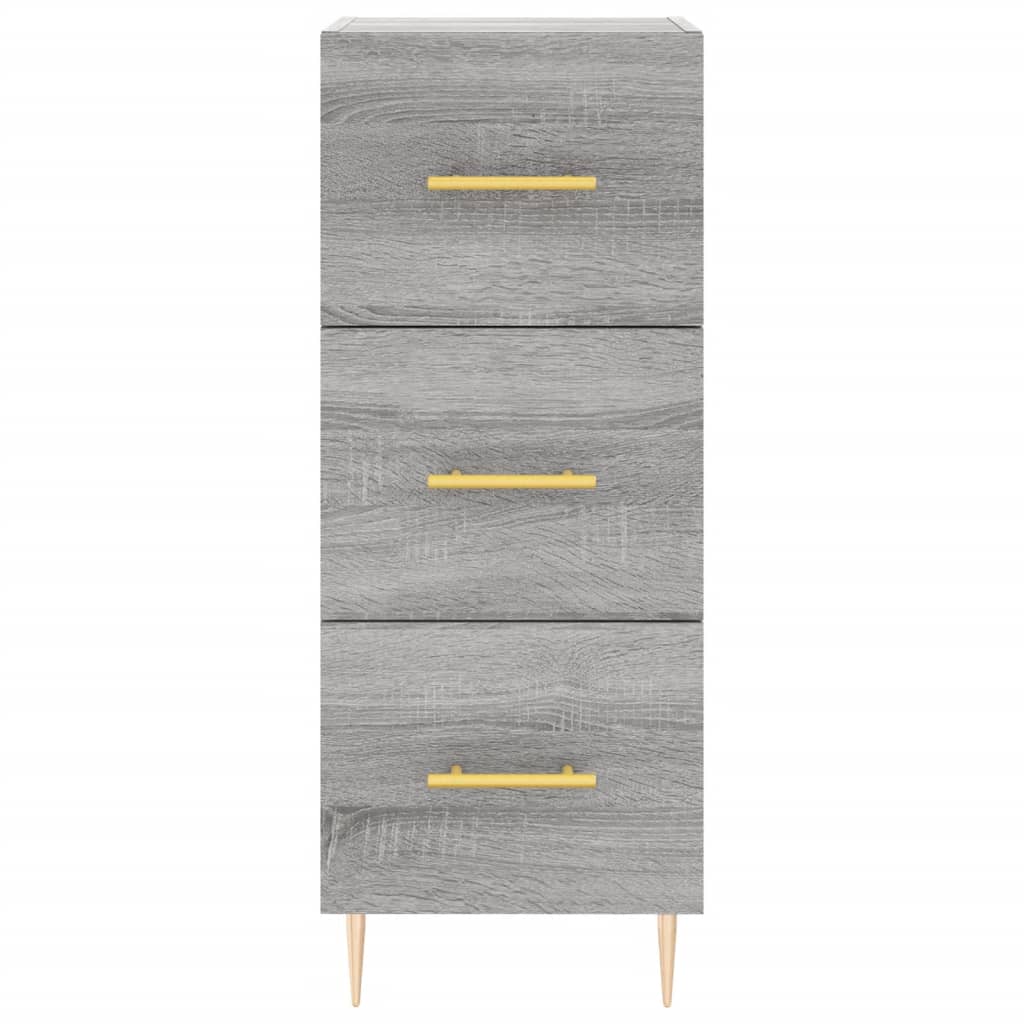 Buffet haut Sonoma gris 34,5x34x180 cm Bois d'ingénierie - XIOS