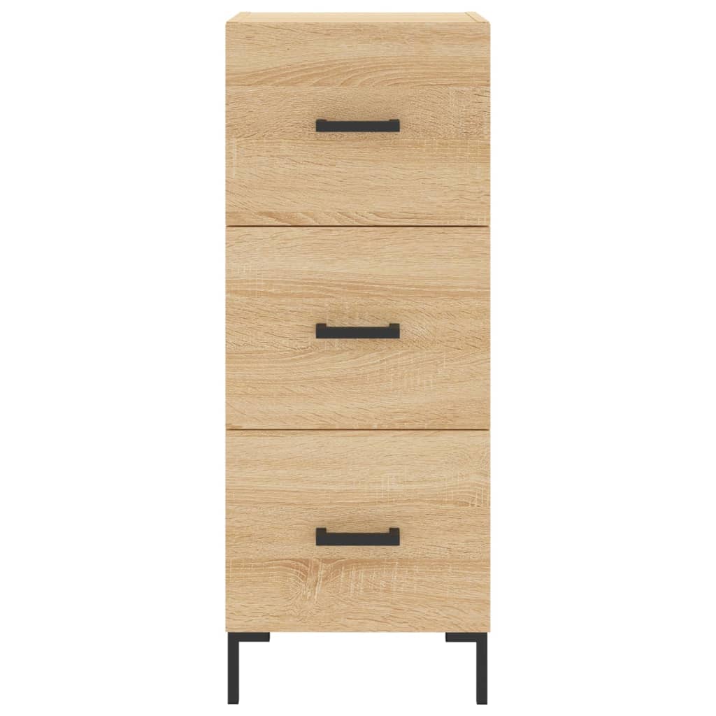 Buffet haut Chêne sonoma 34,5x34x180 cm Bois d'ingénierie - XIOS