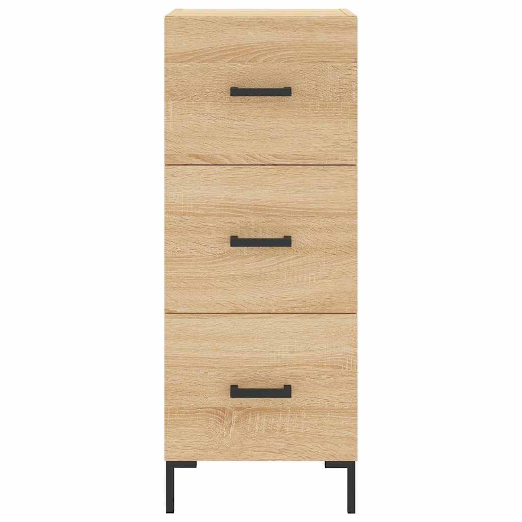 Buffet haut Chêne sonoma 34,5x34x180 cm Bois d'ingénierie - XIOS