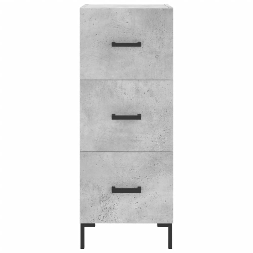 Buffet haut Gris béton 34,5x34x180 cm Bois d'ingénierie - XIOS