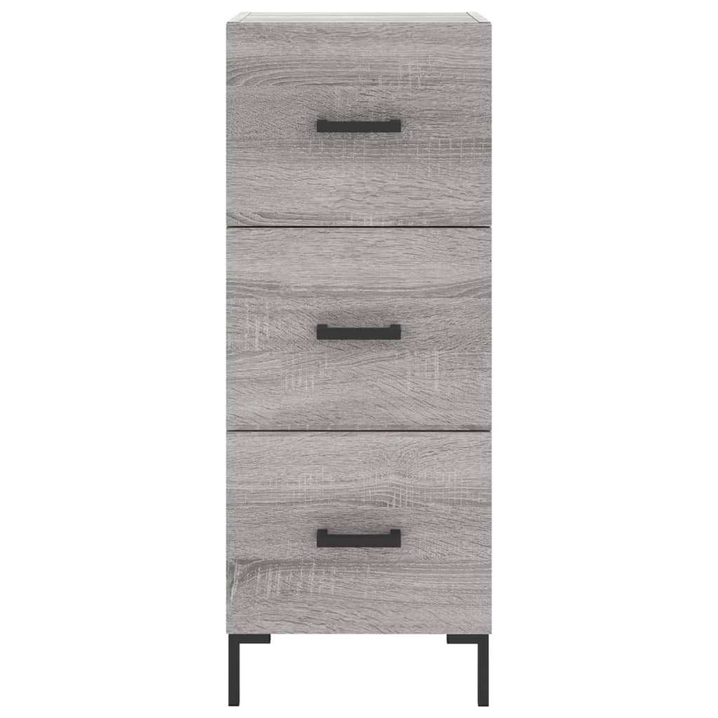 Buffet haut Sonoma gris 34,5x34x180 cm Bois d'ingénierie - XIOS