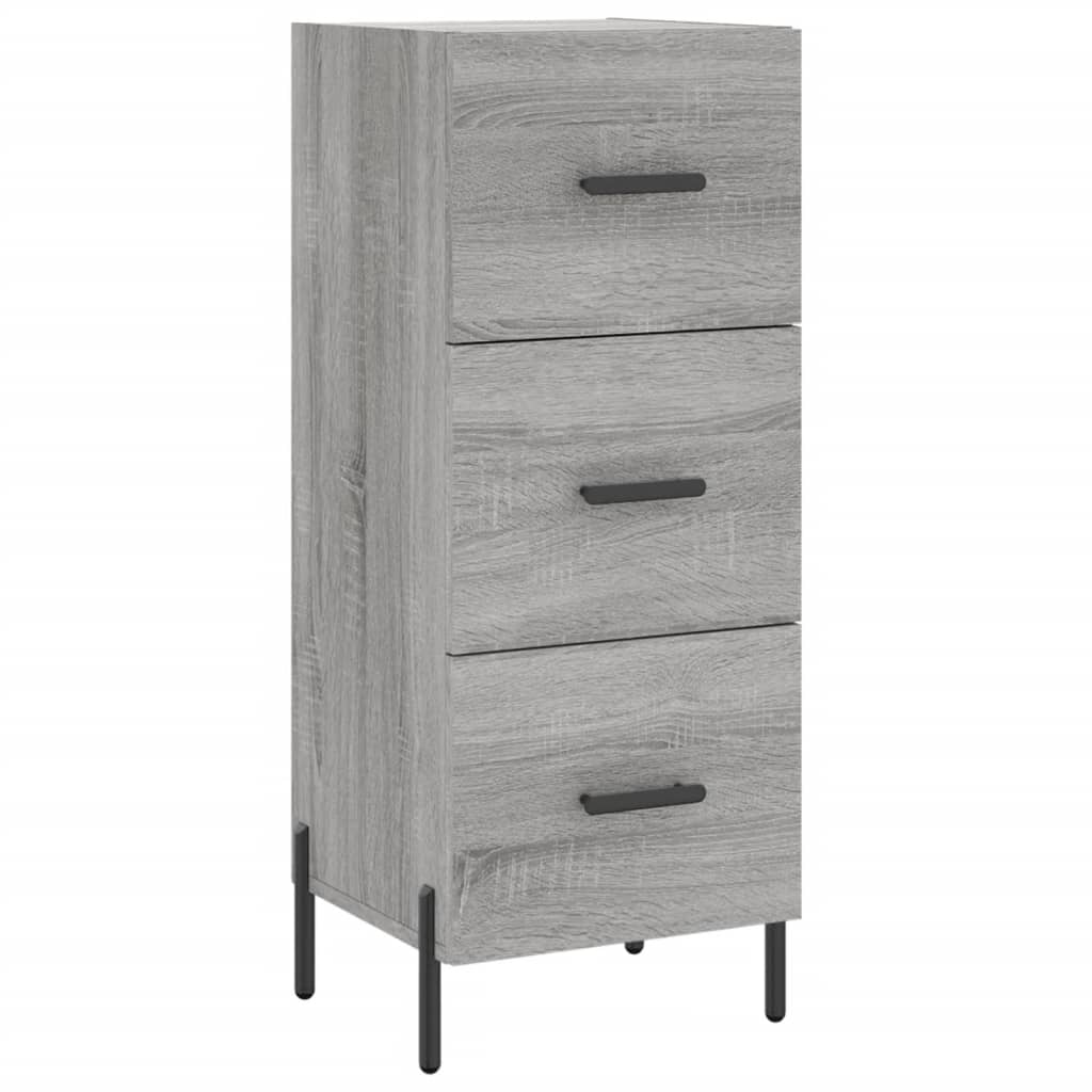 Buffet haut Sonoma gris 34,5x34x180 cm Bois d'ingénierie - XIOS