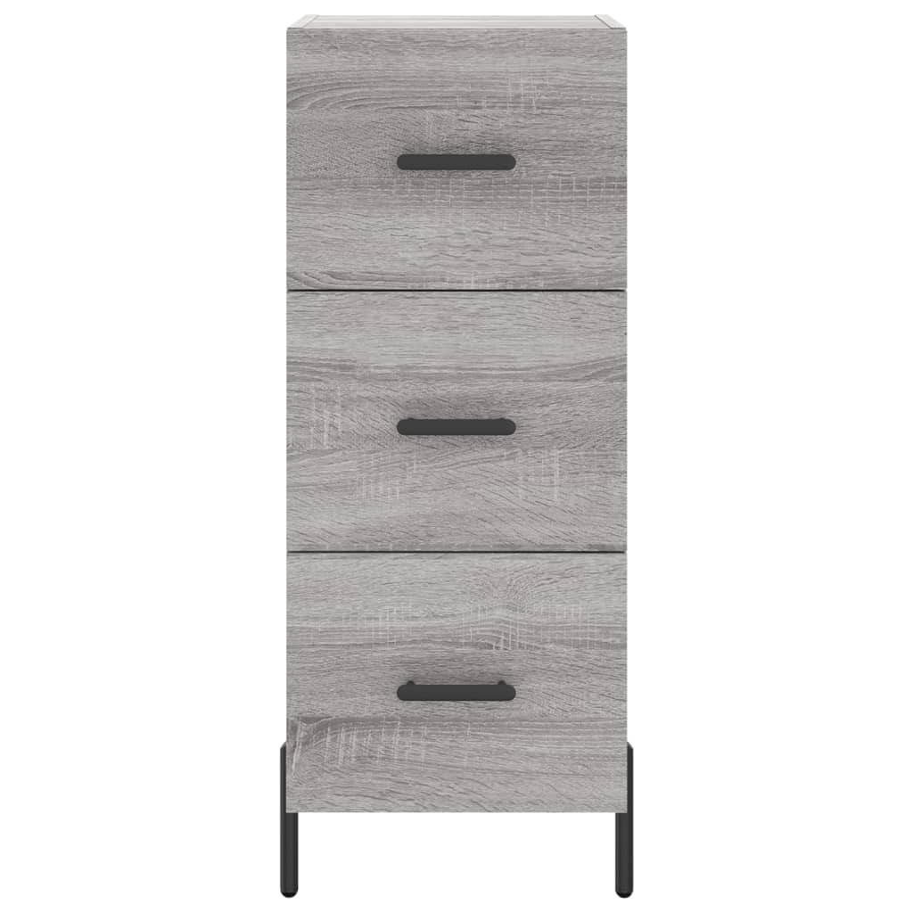 Buffet haut Sonoma gris 34,5x34x180 cm Bois d'ingénierie - XIOS