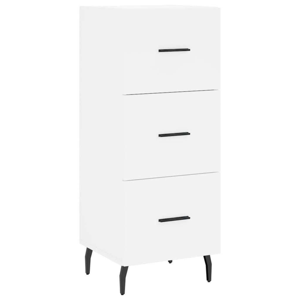 Buffet haut Blanc 34,5x34x180 cm Bois d'ingénierie - XIOS