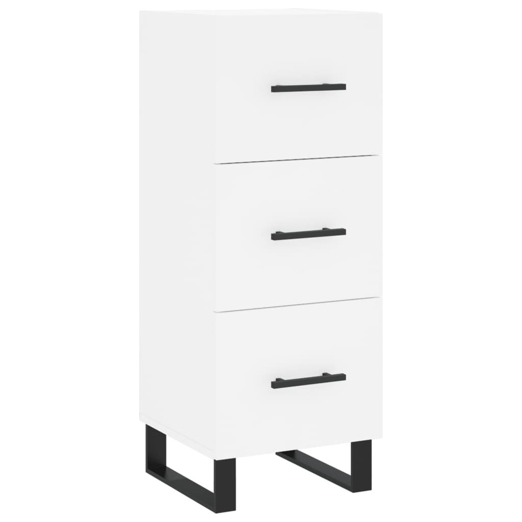 Buffet haut Blanc 34,5x34x180 cm Bois d'ingénierie - XIOS
