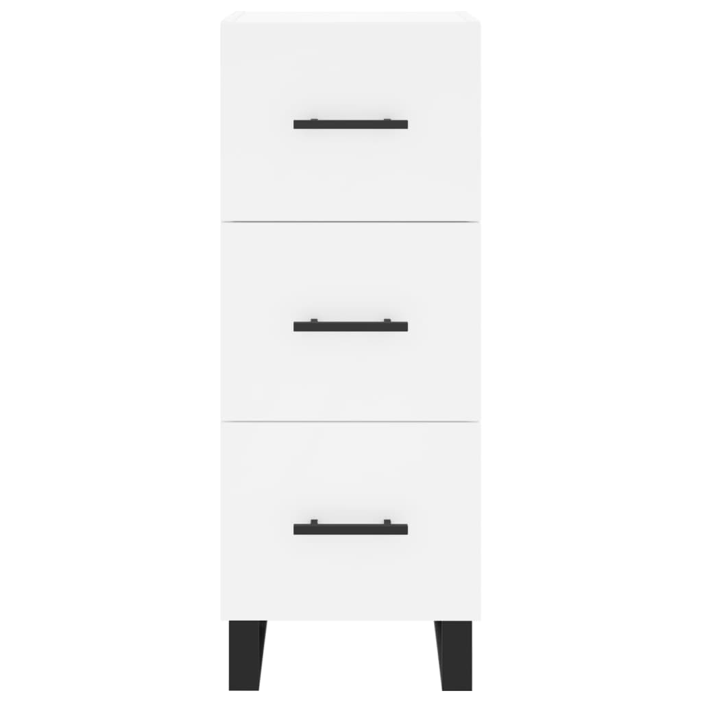 Buffet haut Blanc 34,5x34x180 cm Bois d'ingénierie - XIOS