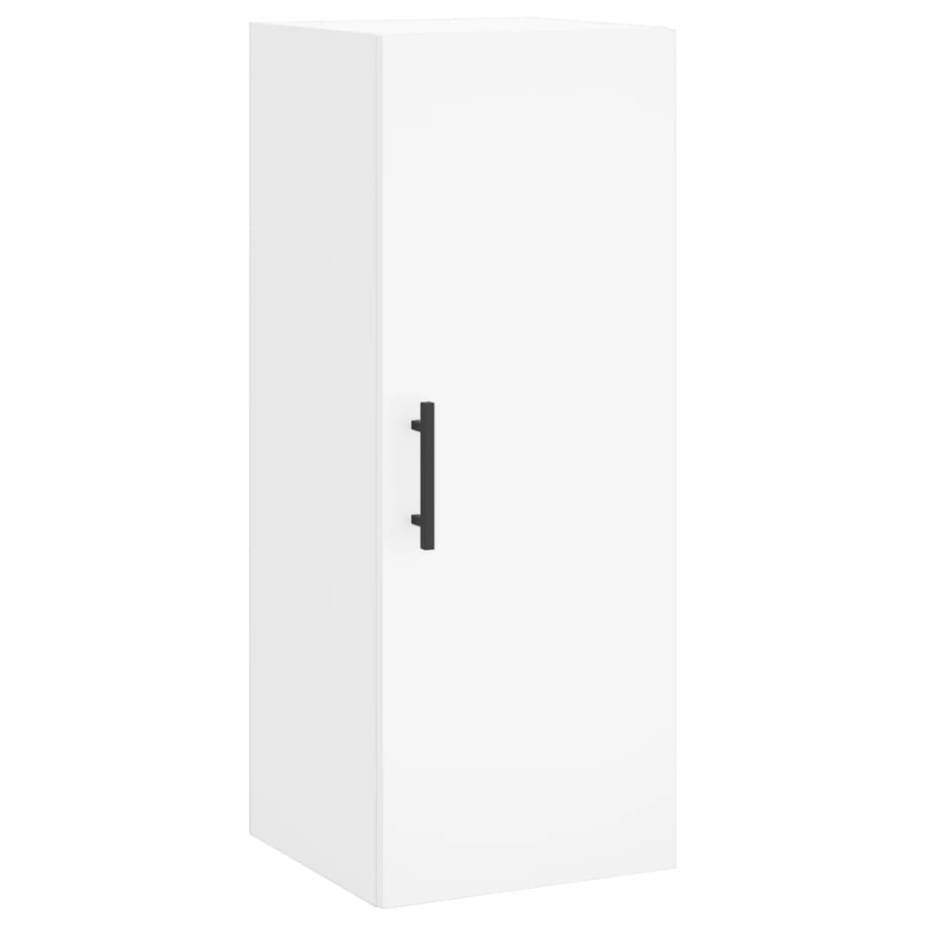 Buffet haut Blanc 34,5x34x180 cm Bois d'ingénierie - XIOS
