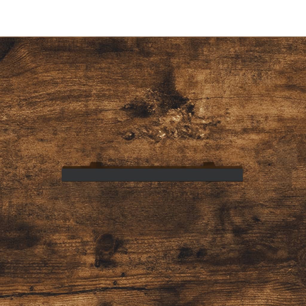 Buffet haut Chêne fumé 34,5x34x180 cm Bois d'ingénierie - XIOS