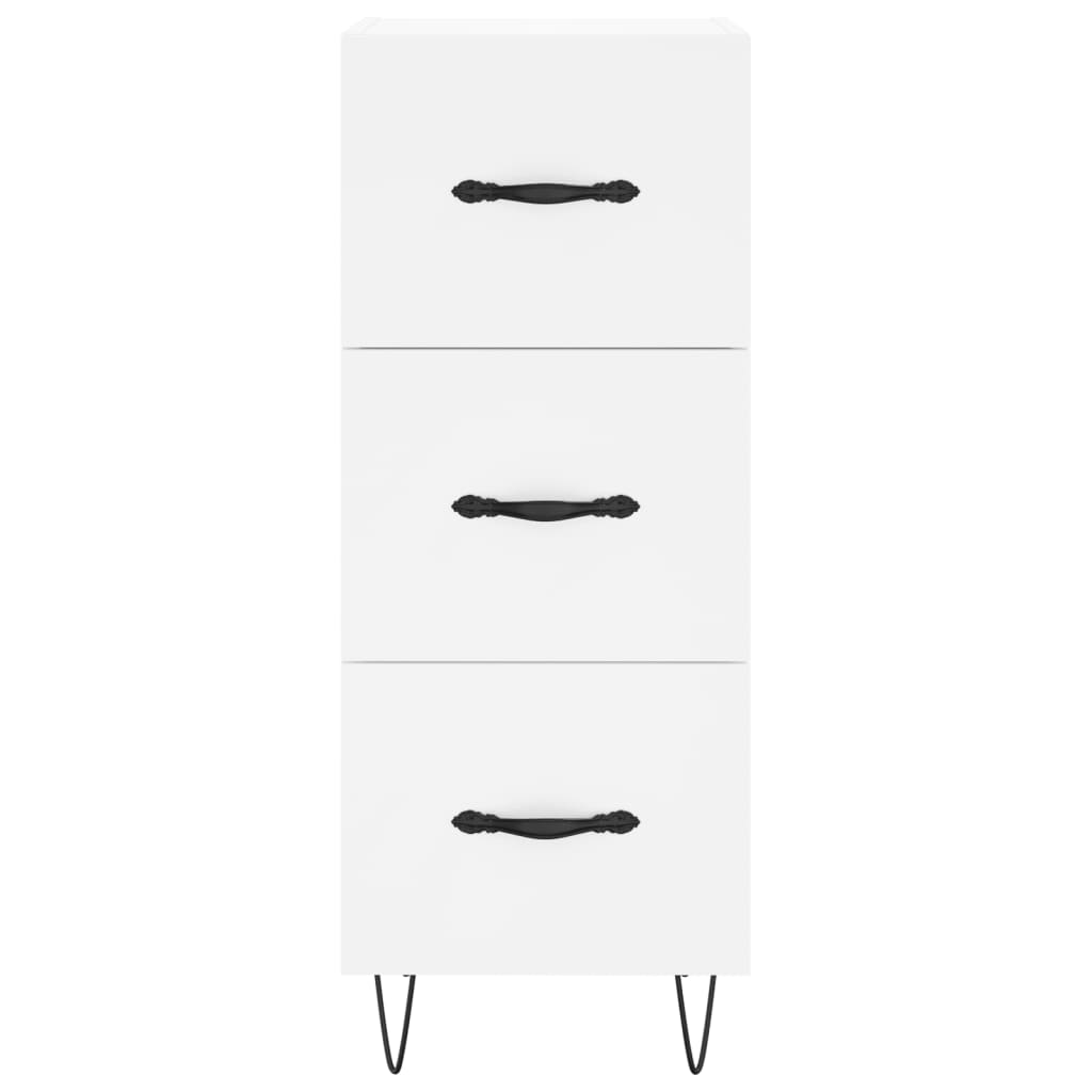 Buffet haut Blanc 34,5x34x180 cm Bois d'ingénierie - XIOS