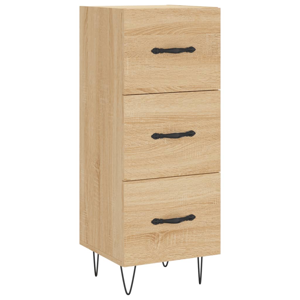 Buffet haut Chêne sonoma 34,5x34x180 cm Bois d'ingénierie - XIOS