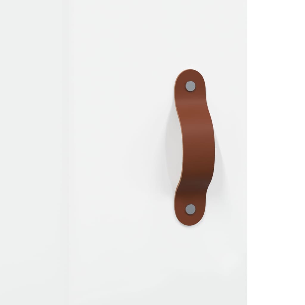 Buffet haut Blanc brillant 34,5x34x180 cm Bois d'ingénierie - XIOS