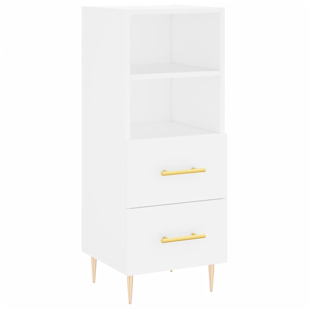Buffet haut Blanc 34,5x34x180 cm Bois d'ingénierie - XIOS