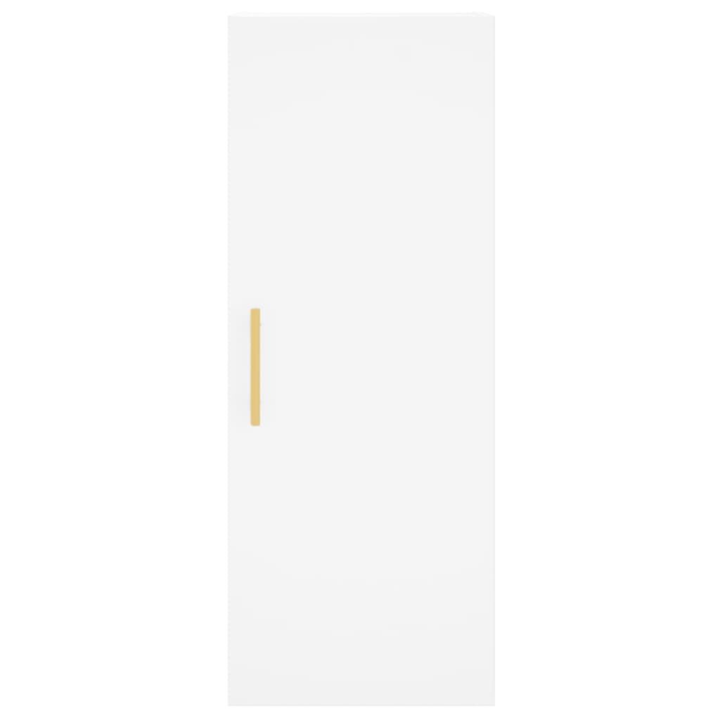 Buffet haut Blanc 34,5x34x180 cm Bois d'ingénierie - XIOS