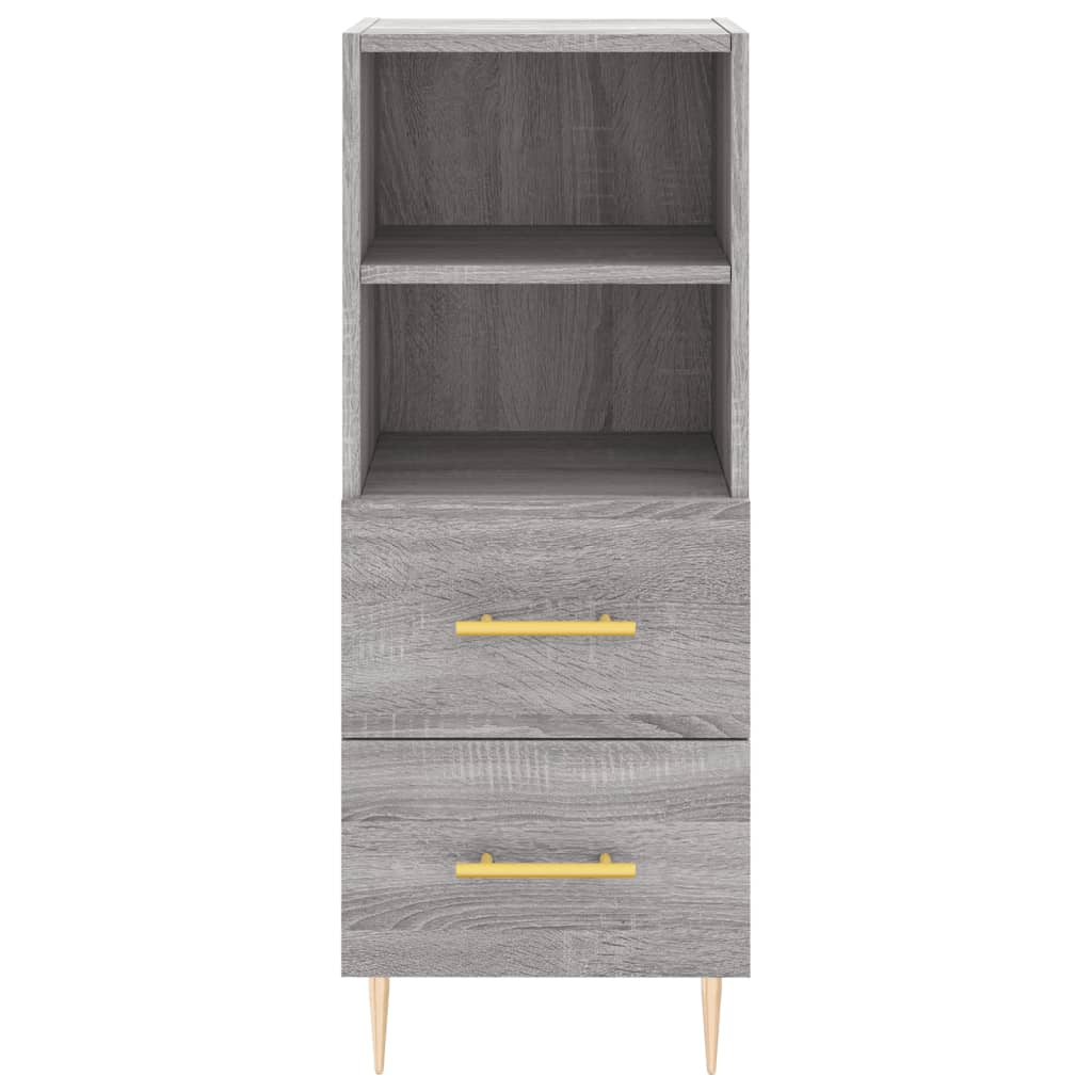 Buffet haut Sonoma gris 34,5x34x180 cm Bois d'ingénierie - XIOS