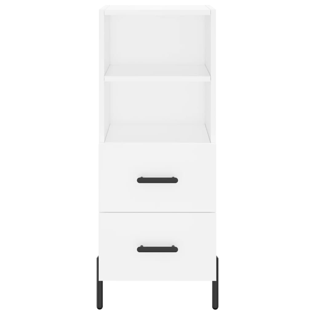 Buffet haut Blanc 34,5x34x180 cm Bois d'ingénierie - XIOS