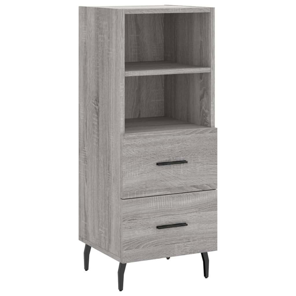 Buffet haut Sonoma gris 34,5x34x180 cm Bois d'ingénierie - XIOS