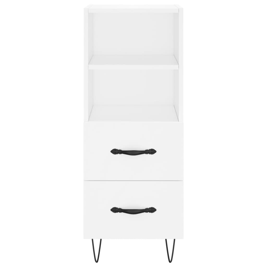 Buffet haut Blanc 34,5x34x180 cm Bois d'ingénierie - XIOS