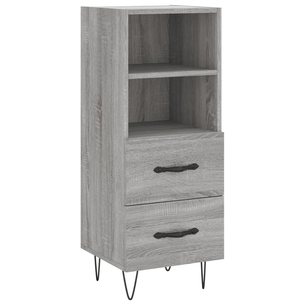 Buffet haut Sonoma gris 34,5x34x180 cm Bois d'ingénierie - XIOS