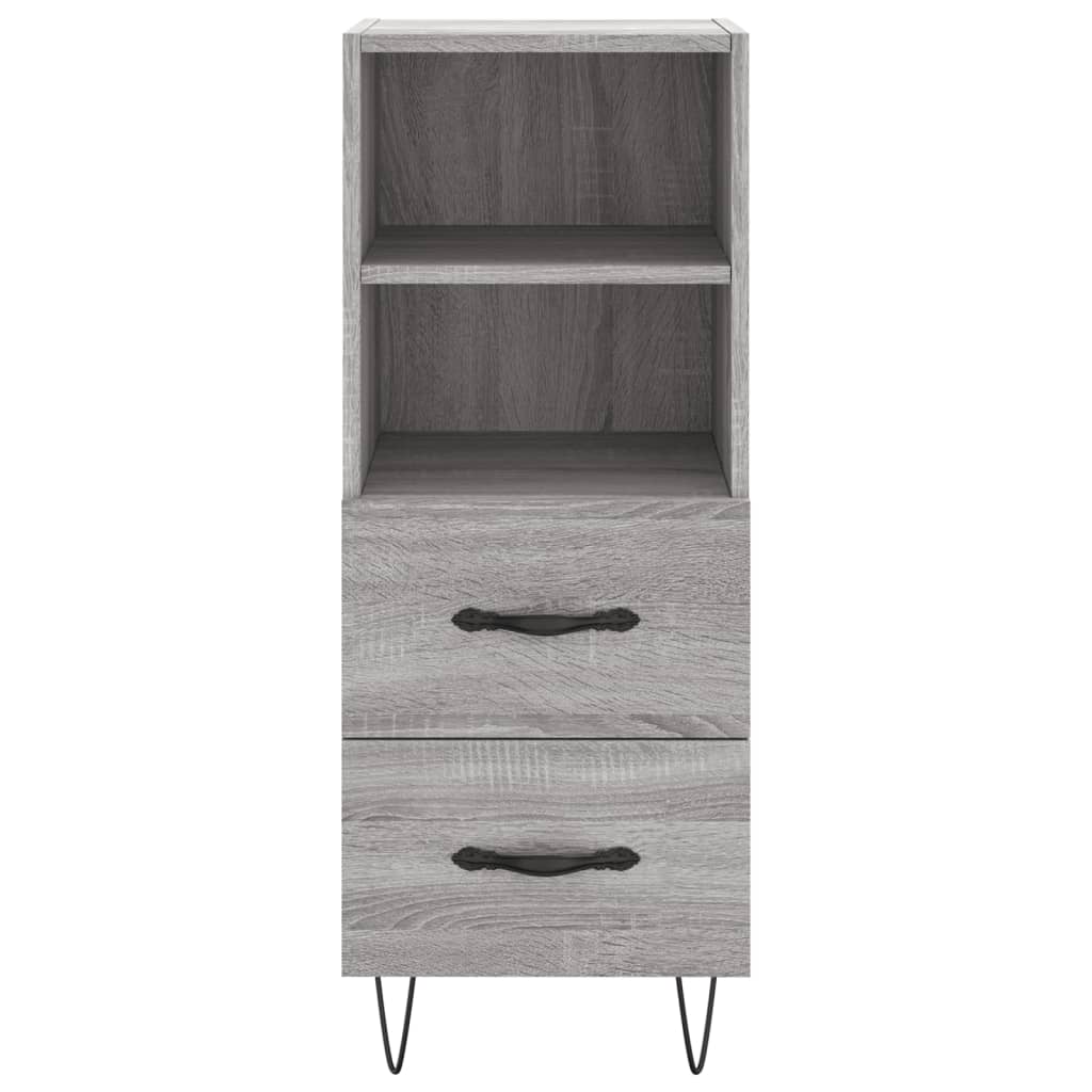 Buffet haut Sonoma gris 34,5x34x180 cm Bois d'ingénierie - XIOS