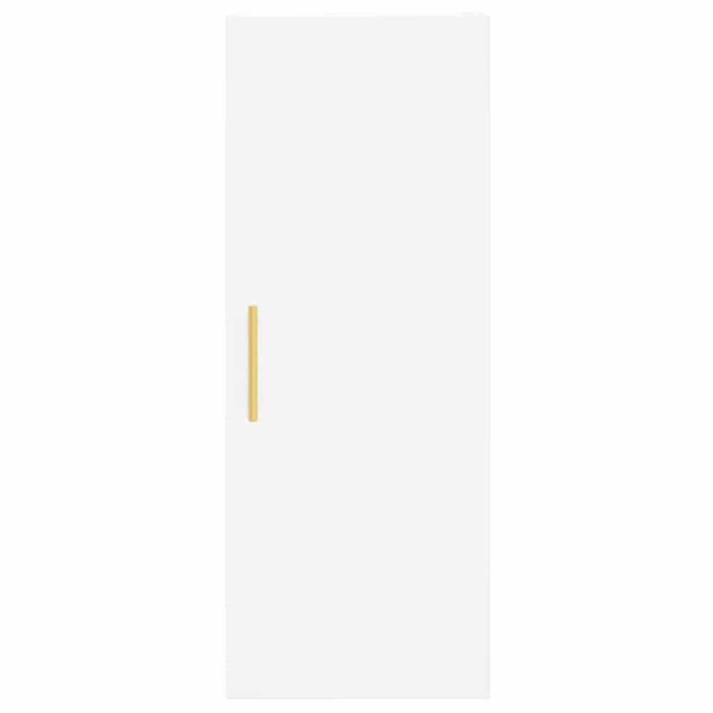 Buffet haut Blanc 34,5x34x180 cm Bois d'ingénierie - XIOS