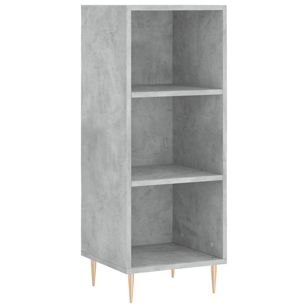 Buffet haut Gris béton 34,5x34x180 cm Bois d'ingénierie - XIOS