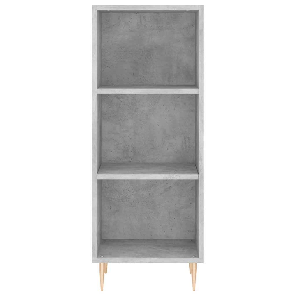 Buffet haut Gris béton 34,5x34x180 cm Bois d'ingénierie - XIOS