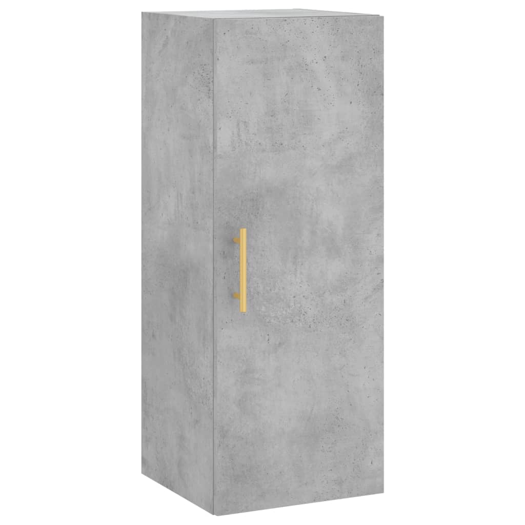 Buffet haut Gris béton 34,5x34x180 cm Bois d'ingénierie - XIOS
