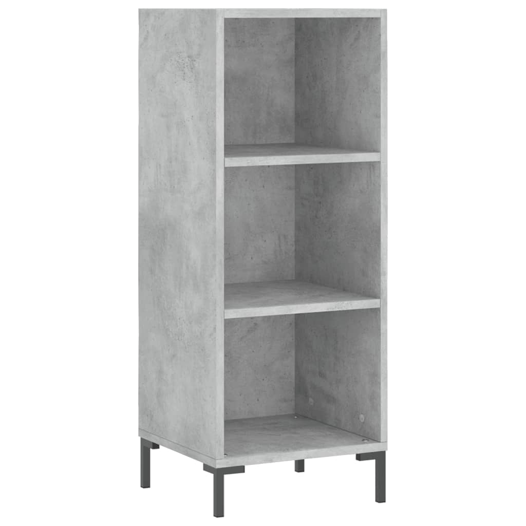 Buffet haut Gris béton 34,5x34x180 cm Bois d'ingénierie - XIOS