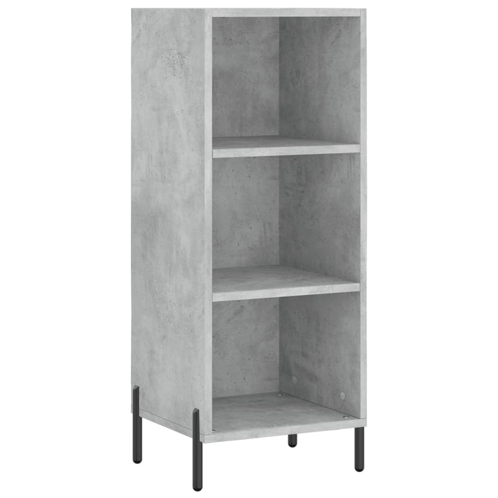 Buffet haut Gris béton 34,5x34x180 cm Bois d'ingénierie - XIOS