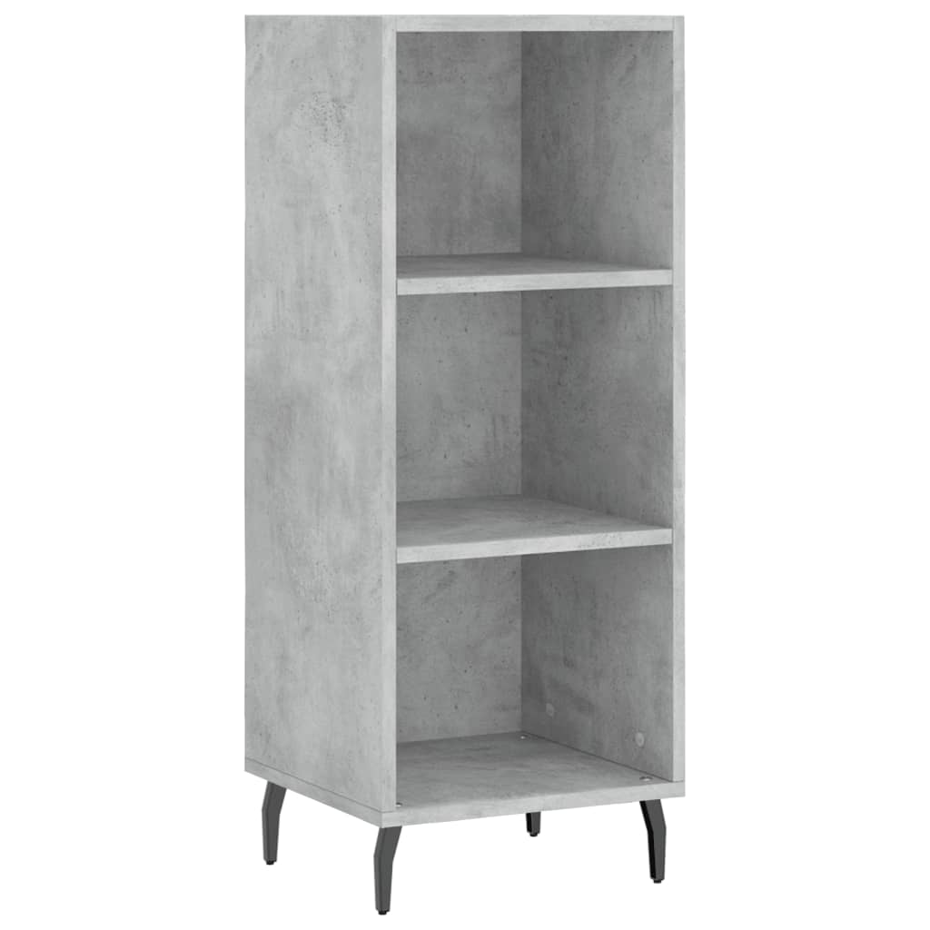 Buffet haut Gris béton 34,5x34x180 cm Bois d'ingénierie - XIOS