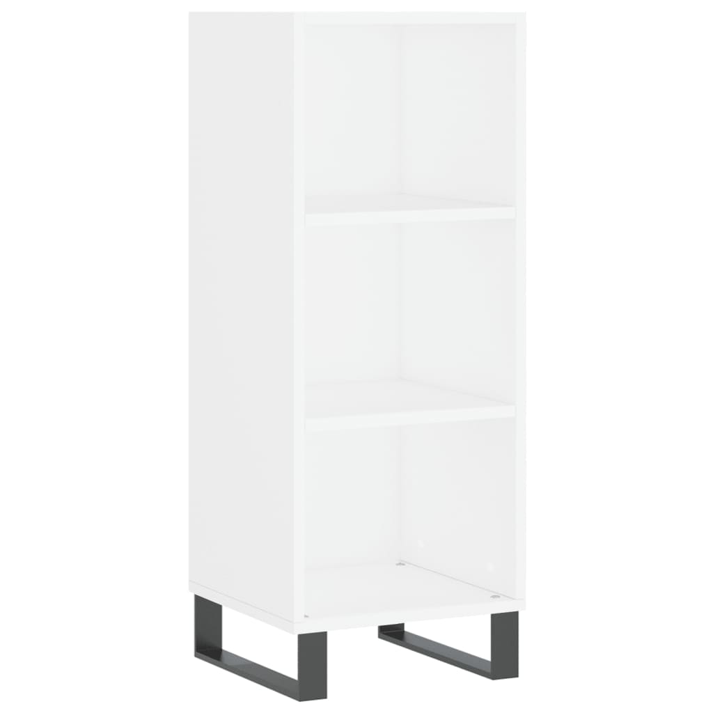 Buffet haut Blanc 34,5x34x180 cm Bois d'ingénierie - XIOS
