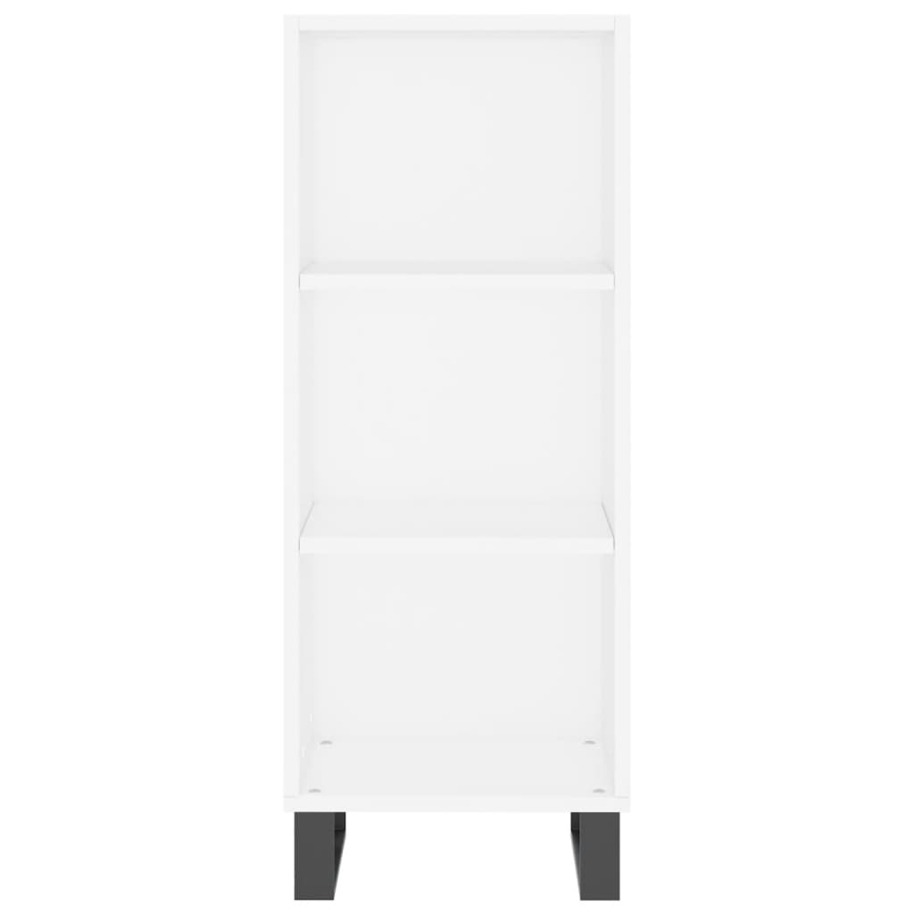 Buffet haut Blanc 34,5x34x180 cm Bois d'ingénierie - XIOS