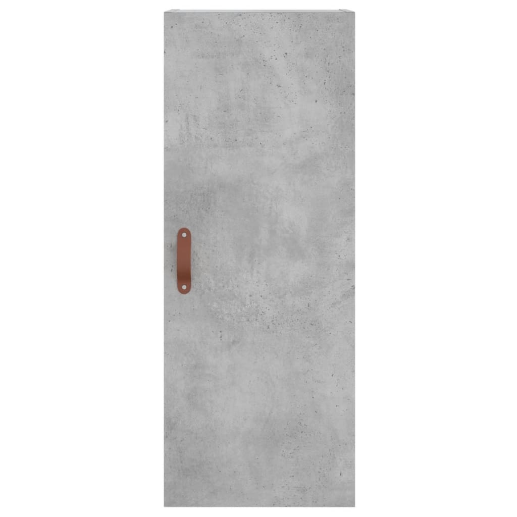 Buffet haut Gris béton 34,5x34x180 cm Bois d'ingénierie - XIOS